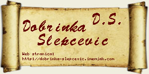 Dobrinka Slepčević vizit kartica
